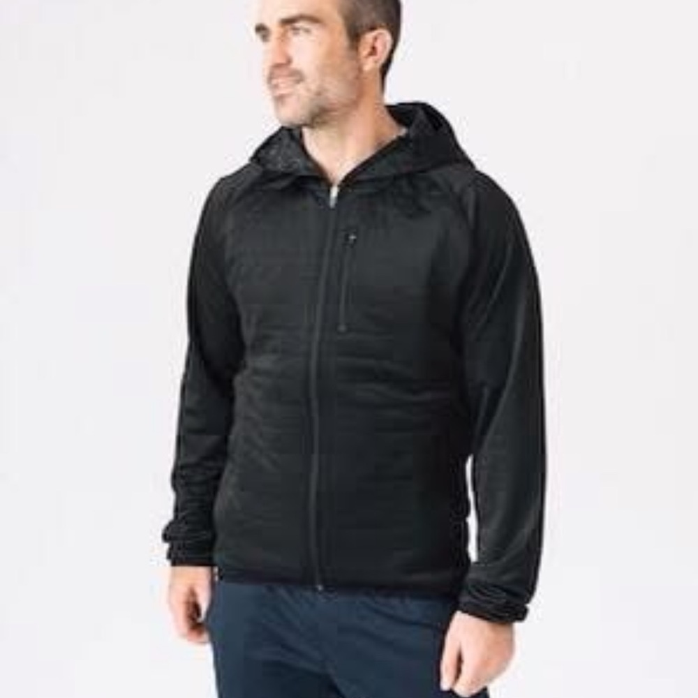Zyia Shiny Quilted Full Zip Hooded Light-Weight Athletic Jacket
